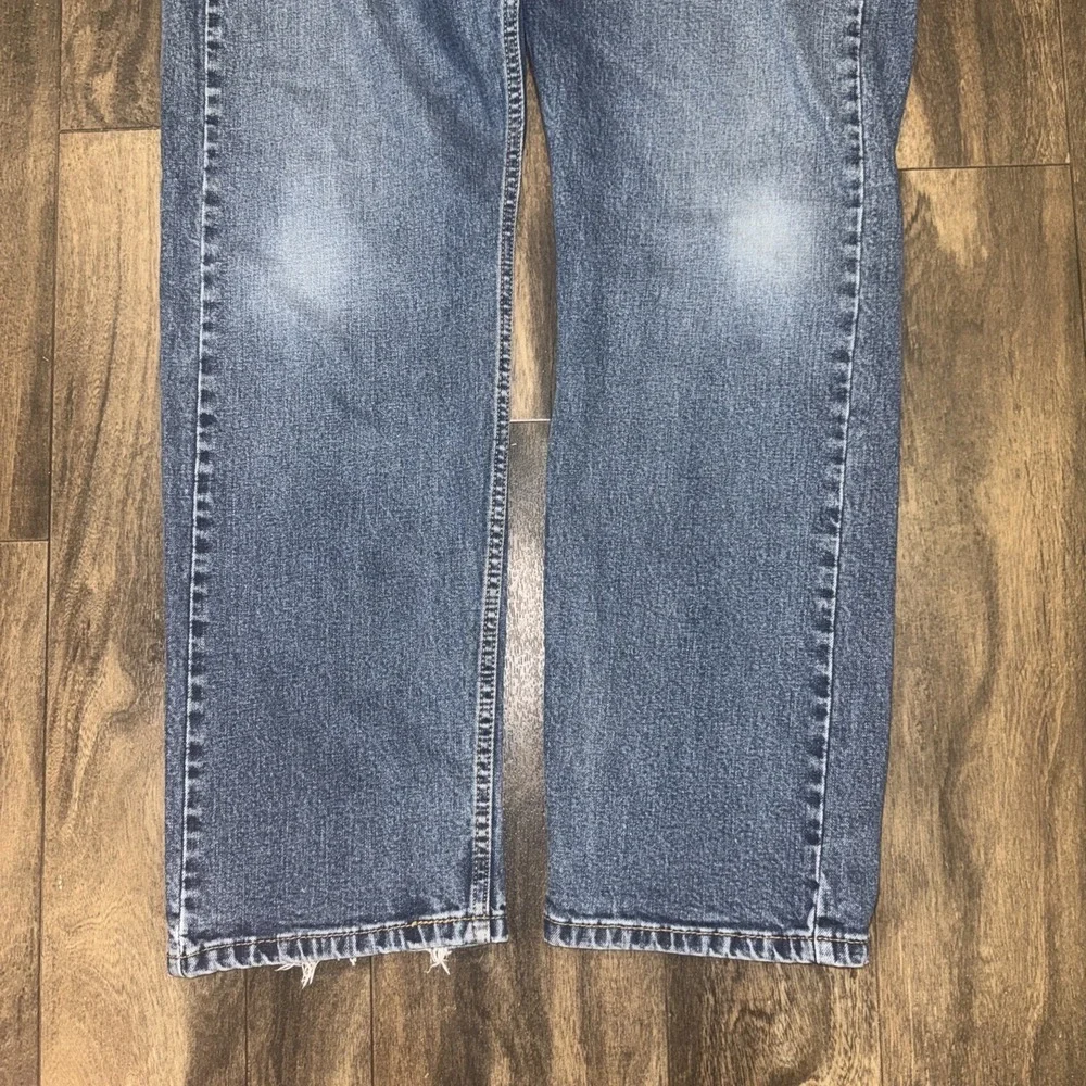 Levi's 505 Regular‎ Fit Straight Leg Dark Wash Denim Jeans Men's Size 38x30